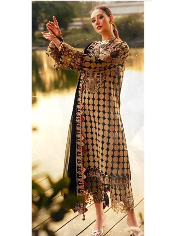 Charizma Linen Digital Printed Suit – Article 811 – With Patches – 3 Piece