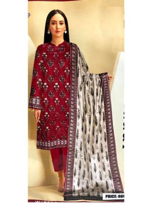 Sundas Khaadi Khaddar Winter Collection – Embroidered 3 Piece Suit – Article MY-1142A